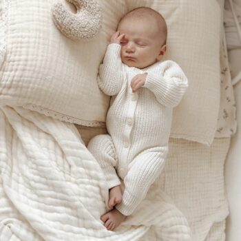 Baby Strampler Classic | Pearl|0-3M Zusatzbild-1