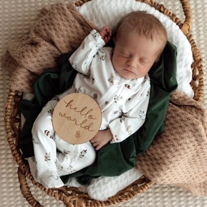 Garden Friends Organic Snuggle Sleepsuit Zip Footie – Bild 4