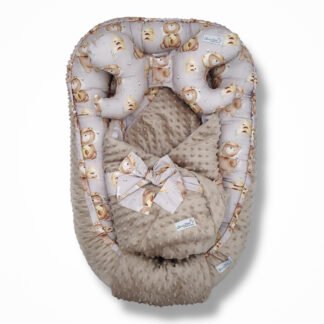 Baby nest 4 premium set Bear Honeycomb