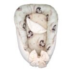 Babynest |Premium Ultra Soft Musselin Minky|Penguin Fly to the Moon – Bild 2