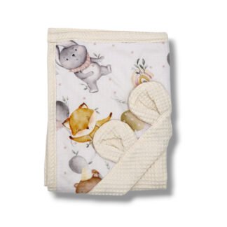 Badtuch mit Kapuze | Waffel| Little Party Friends