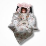 Couverture pour siège auto | Minky en coton de qualité supérieure | Meadow Bunny – Image 2