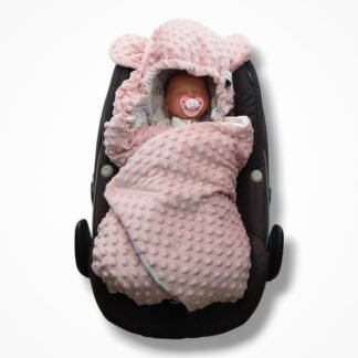Autoschale Decke |Premium Baumwolle Minky|Meadow Bunny