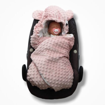 Autoschale Decke |Premium Baumwolle Minky|Meadow Bunny