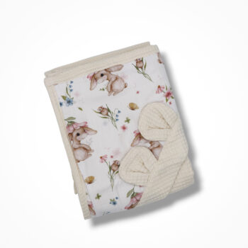Badtuch mit Kapuze | Waffel| Meadow Bunny Zusatzbild-1