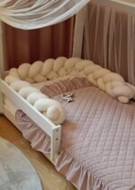 Bettschlange Boucle Cream