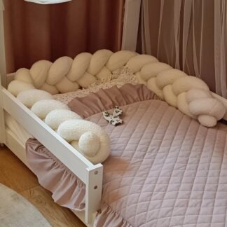 Bettschlange Boucle Cream