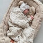 Babynest und Kissen Boucle Beige