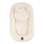 Nid et oreiller pour bébé Boucle Crème