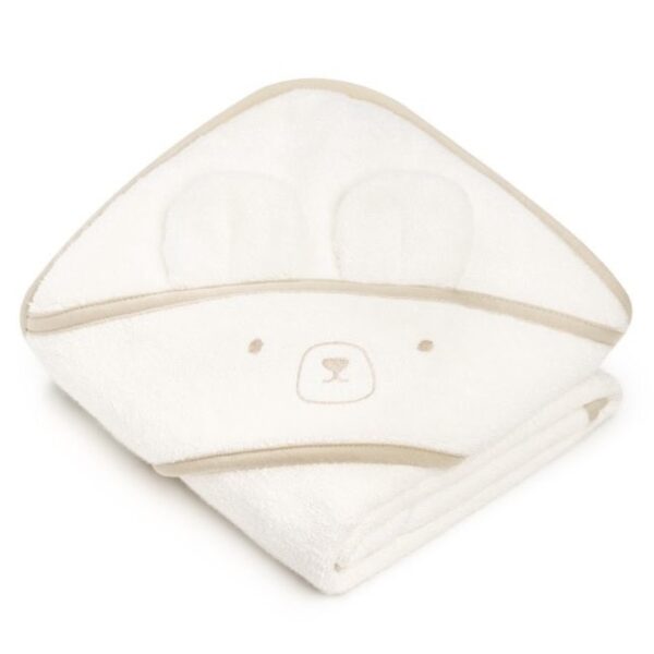 Soft bamboo baby towel with hood and ears from the MY MEMI bath collection