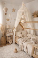 Canopée en tulle champagne – Image 4