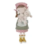 Kuschelpuppe farmer Rosa mit Schaf 35cm