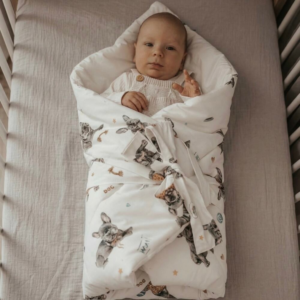 Einschlagdecke & Kissen French Bulldog